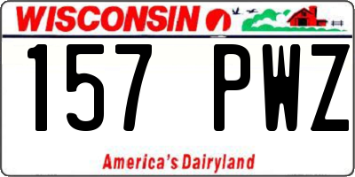 WI license plate 157PWZ
