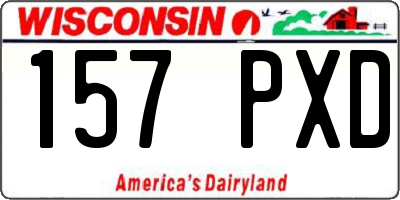 WI license plate 157PXD