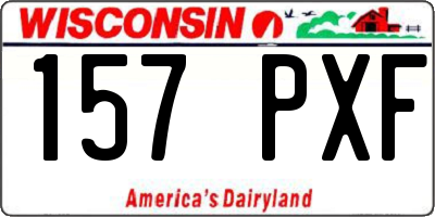 WI license plate 157PXF