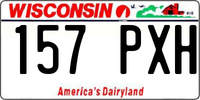 WI license plate 157PXH
