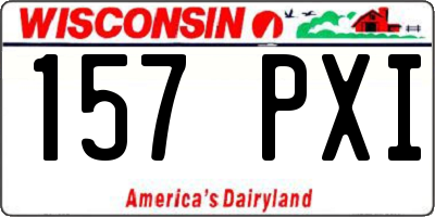 WI license plate 157PXI