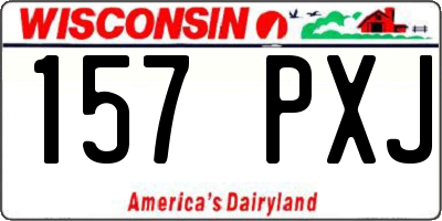 WI license plate 157PXJ