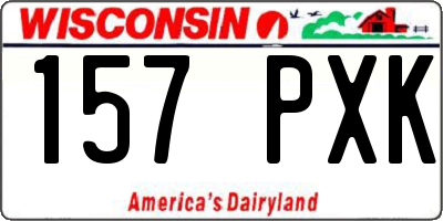 WI license plate 157PXK