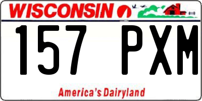 WI license plate 157PXM