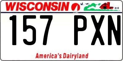 WI license plate 157PXN