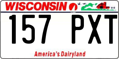 WI license plate 157PXT