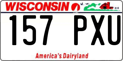 WI license plate 157PXU