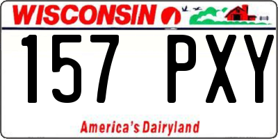 WI license plate 157PXY