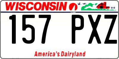 WI license plate 157PXZ