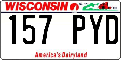 WI license plate 157PYD