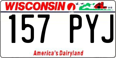 WI license plate 157PYJ
