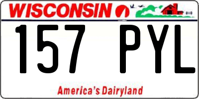 WI license plate 157PYL