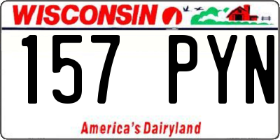 WI license plate 157PYN