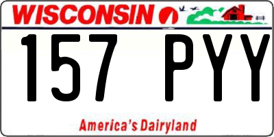 WI license plate 157PYY