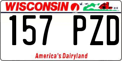 WI license plate 157PZD