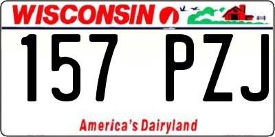 WI license plate 157PZJ