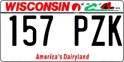 WI license plate 157PZK