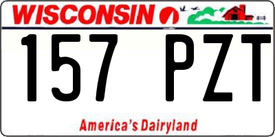 WI license plate 157PZT