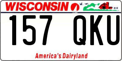 WI license plate 157QKU
