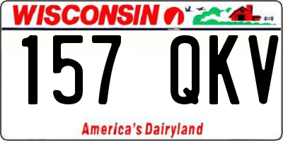 WI license plate 157QKV