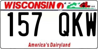 WI license plate 157QKW