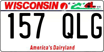 WI license plate 157QLG