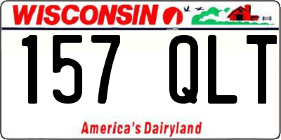 WI license plate 157QLT
