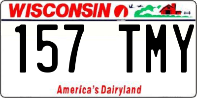 WI license plate 157TMY