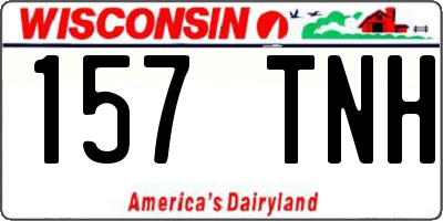 WI license plate 157TNH
