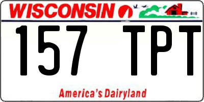 WI license plate 157TPT
