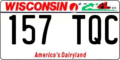 WI license plate 157TQC