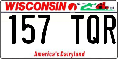 WI license plate 157TQR