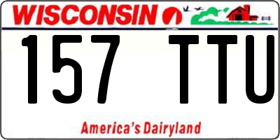 WI license plate 157TTU