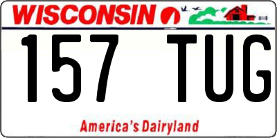 WI license plate 157TUG