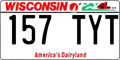 WI license plate 157TYT