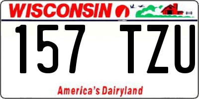 WI license plate 157TZU