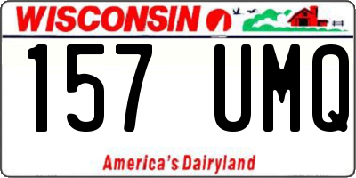 WI license plate 157UMQ