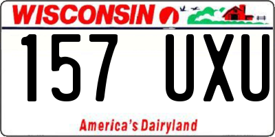 WI license plate 157UXU