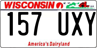 WI license plate 157UXY