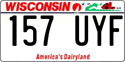 WI license plate 157UYF