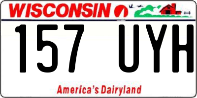 WI license plate 157UYH