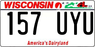 WI license plate 157UYU