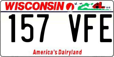 WI license plate 157VFE