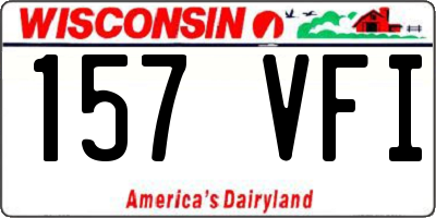 WI license plate 157VFI