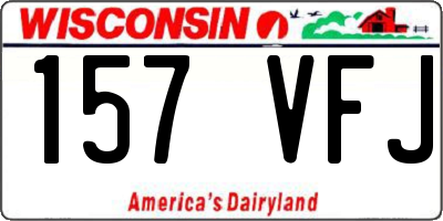 WI license plate 157VFJ