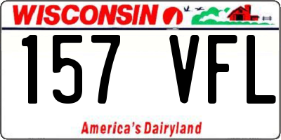 WI license plate 157VFL