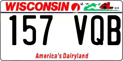WI license plate 157VQB