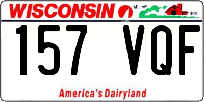 WI license plate 157VQF