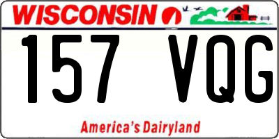 WI license plate 157VQG