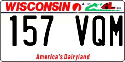 WI license plate 157VQM